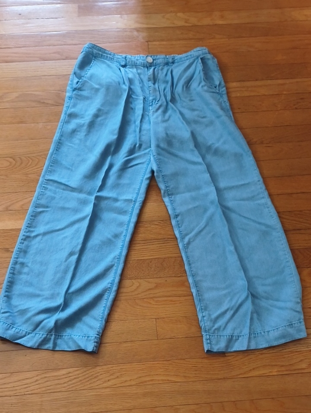 For The Republic Wide Leg Pants in Light Blue